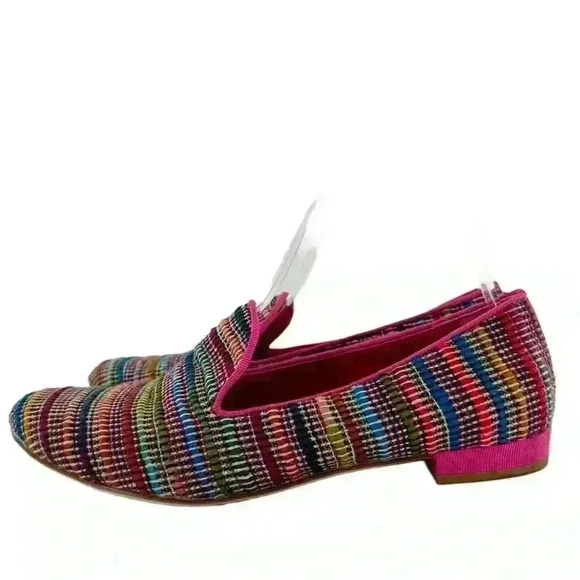 Alberto Gozzi womens flats size 38 multicolored domaine smoking loafers - Picture 4 of 12